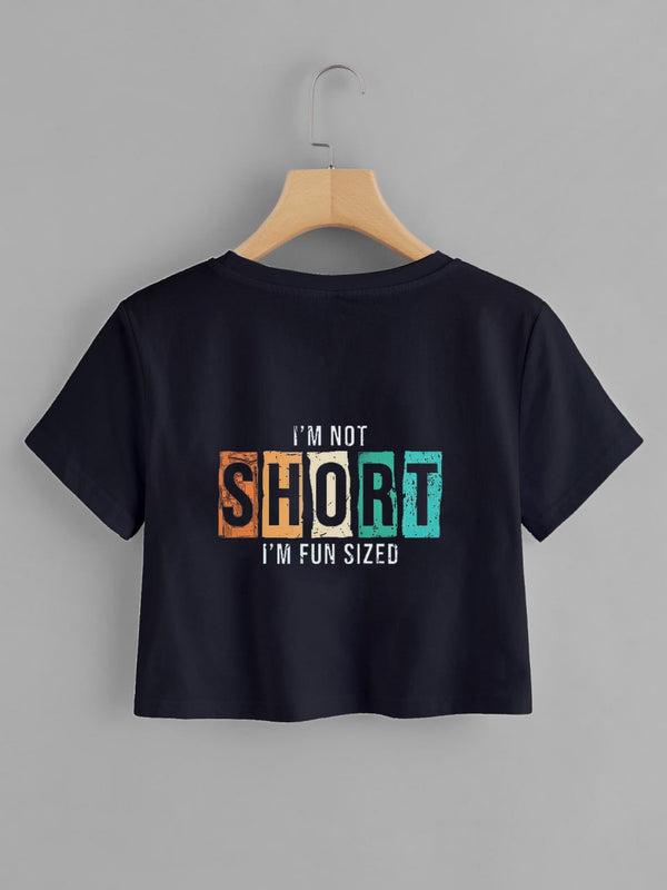 SHORT SHORT BLACK T-SHIRT